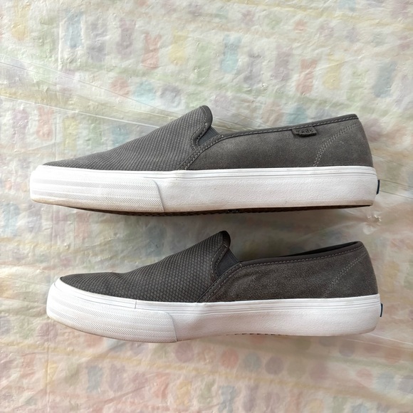 Keds sneakers double decker Gray Slip-On Shoes SZ 9 Worn 1X Indoors - Picture 3 of 14